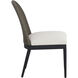 Calandri Black / Louis Cream Outdoor Dining Chair, Set Of 2